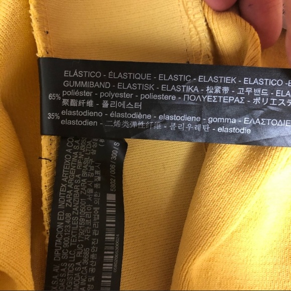 Zara Yellow Ruffle Top - Picture 4 of 5